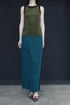 SWAYING/KNIT fragrant cloud yarn skirt SW24SS3B44 sapphire blue